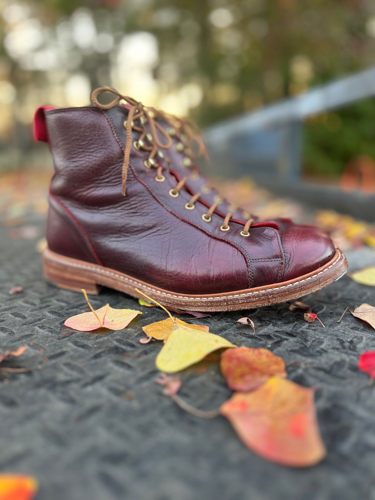 Photo by hai.kobl on November 8, 2022 of the Tricker's Ethan Monkey Boot in C.F. Stead Sign Classic Kudu.