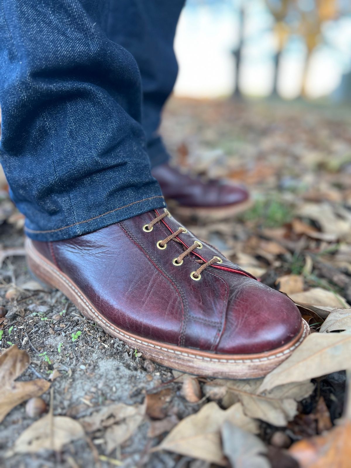 Photo by hai.kobl on November 14, 2022 of the Tricker's Ethan Monkey Boot in C.F. Stead Sign Classic Kudu.