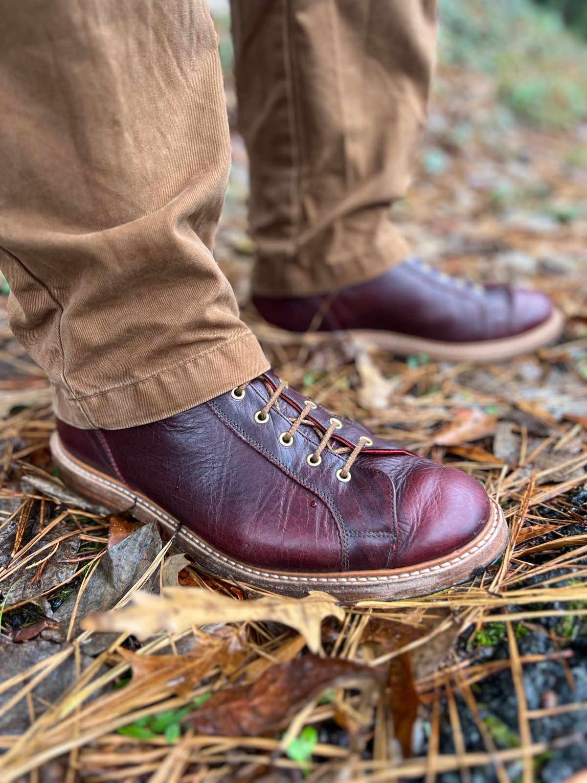 Photo by hai.kobl on November 15, 2022 of the Tricker's Ethan Monkey Boot in C.F. Stead Sign Classic Kudu.