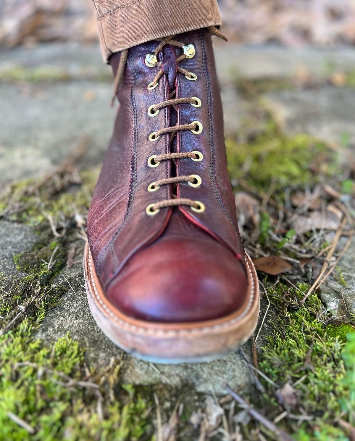 Photo by hai.kobl on November 18, 2022 of the Tricker's Ethan Monkey Boot in C.F. Stead Sign Classic Kudu.