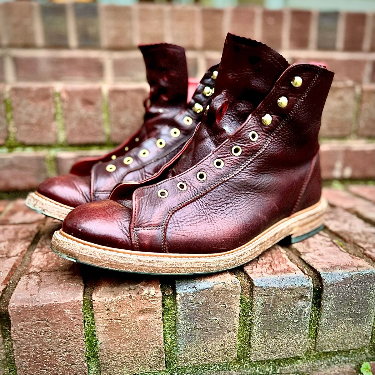 Photo by hai.kobl on November 22, 2022 of the Tricker's Ethan Monkey Boot in C.F. Stead Sign Classic Kudu.