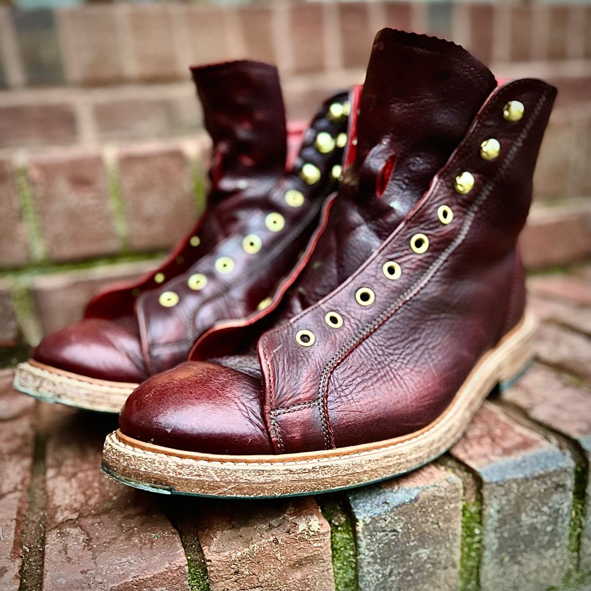 Photo by hai.kobl on November 22, 2022 of the Tricker's Ethan Monkey Boot in C.F. Stead Sign Classic Kudu.