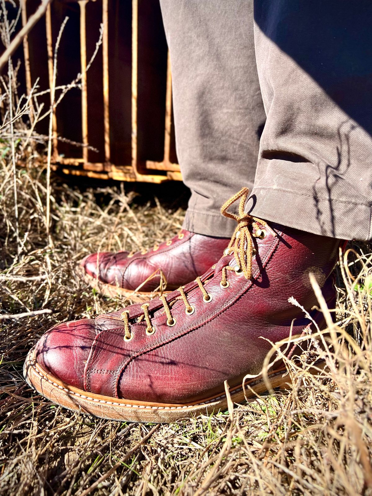 Photo by hai.kobl on November 24, 2022 of the Tricker's Ethan Monkey Boot in C.F. Stead Sign Classic Kudu.