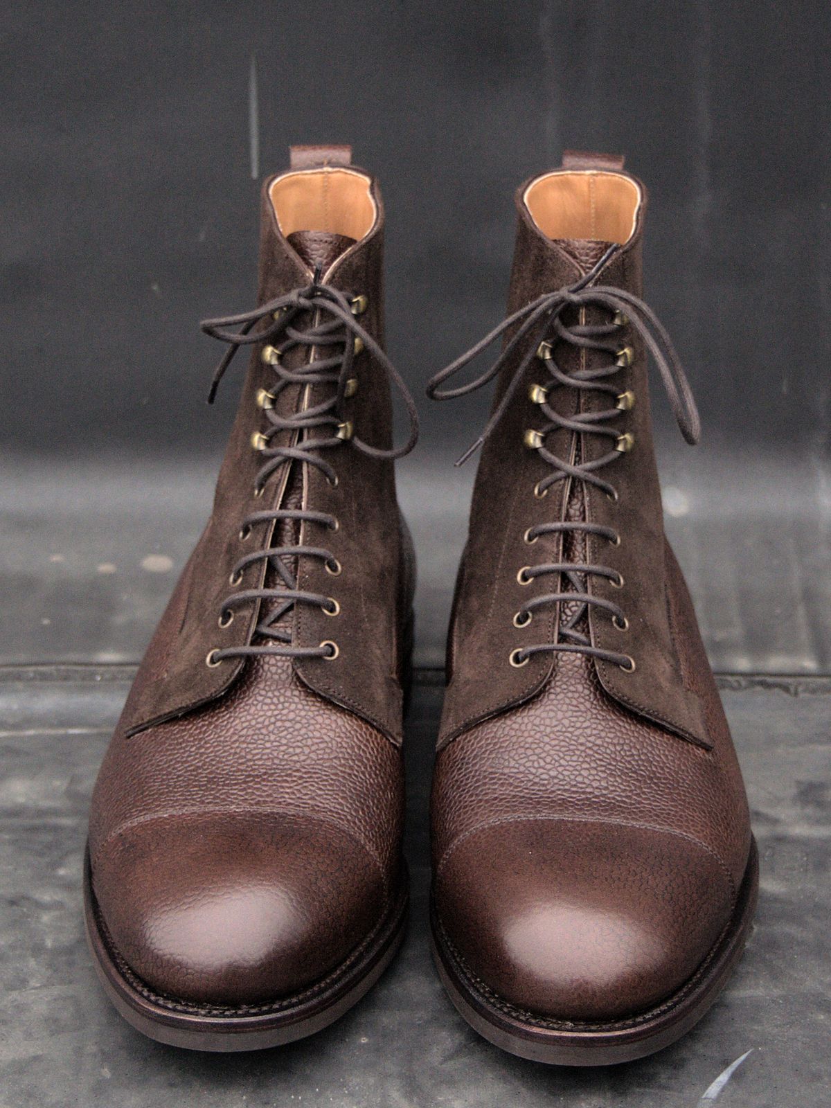Photo by lucidpivot on October 1, 2022 of the Carmina Work Boots 80791 in Du Puy Brown Country Calf.