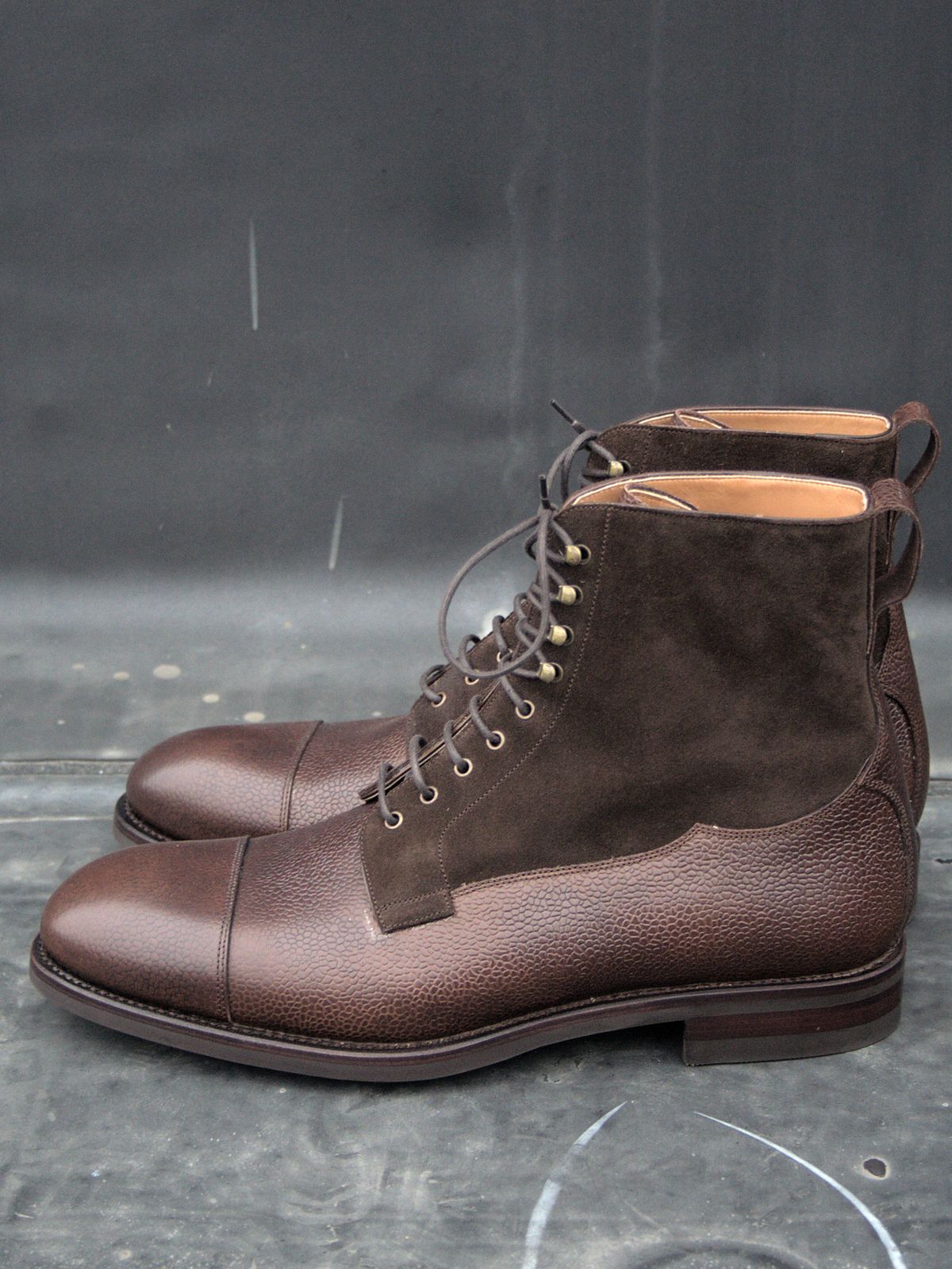 Photo by lucidpivot on October 1, 2022 of the Carmina Work Boots 80791 in Du Puy Brown Country Calf.