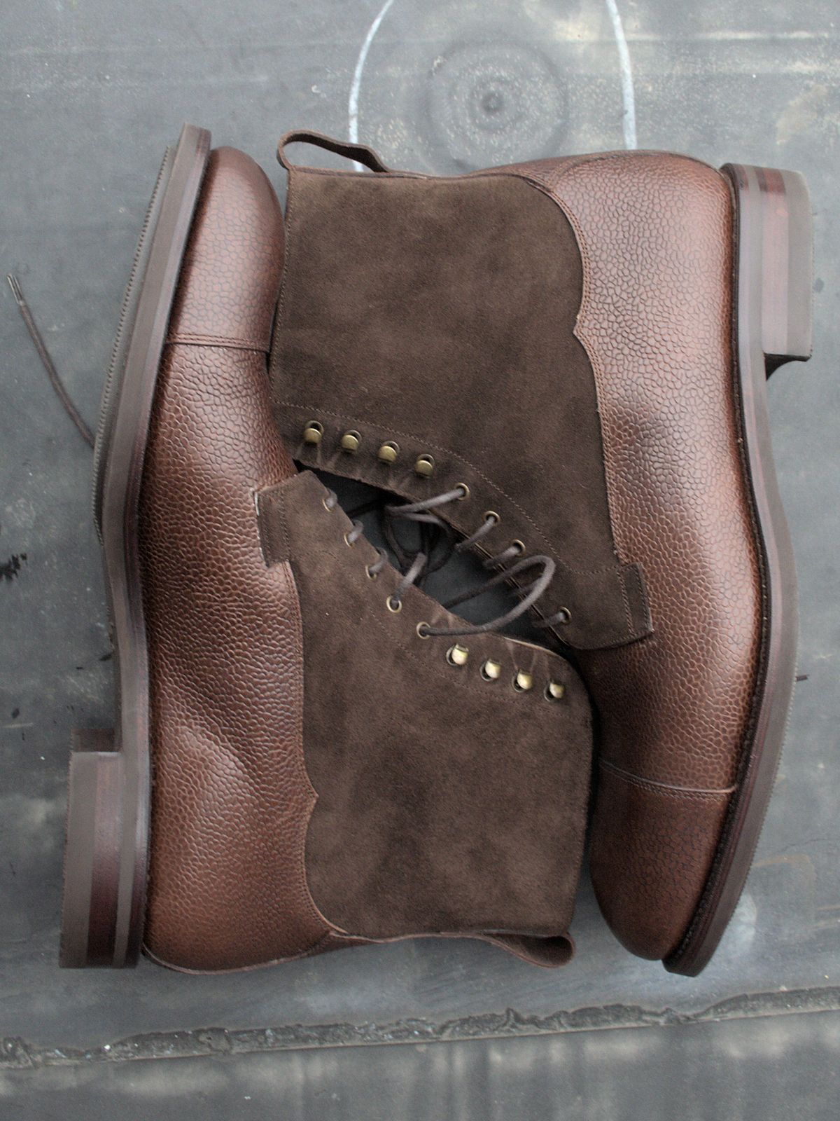 Photo by lucidpivot on October 1, 2022 of the Carmina Work Boots 80791 in Du Puy Brown Country Calf.