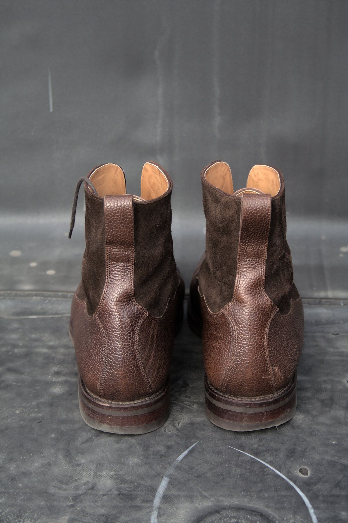 Photo by lucidpivot on November 1, 2022 of the Carmina Work Boots 80791 in Du Puy Brown Country Calf.