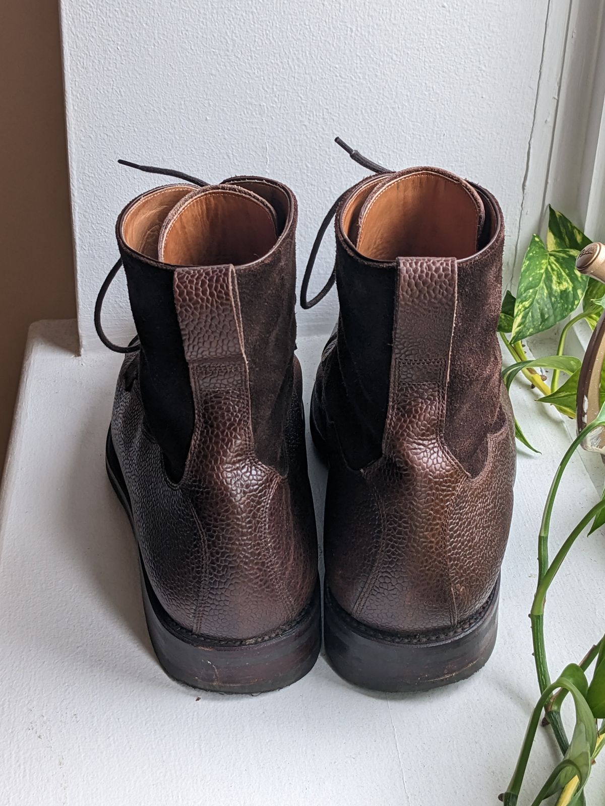 Photo by lucidpivot on January 5, 2023 of the Carmina Work Boots 80791 in Du Puy Brown Country Calf.