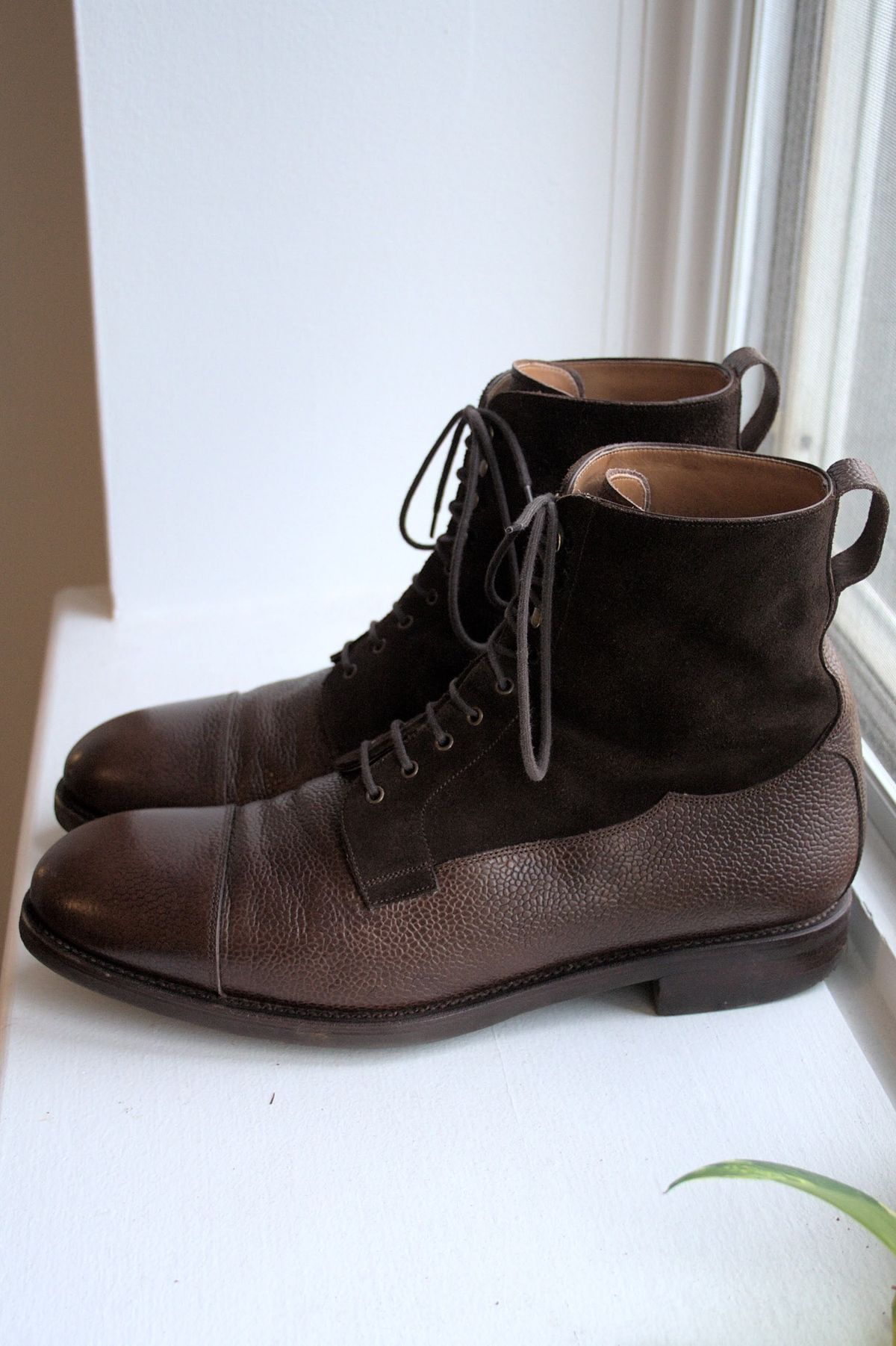 Photo by lucidpivot on February 5, 2023 of the Carmina Work Boots 80791 in Du Puy Brown Country Calf.