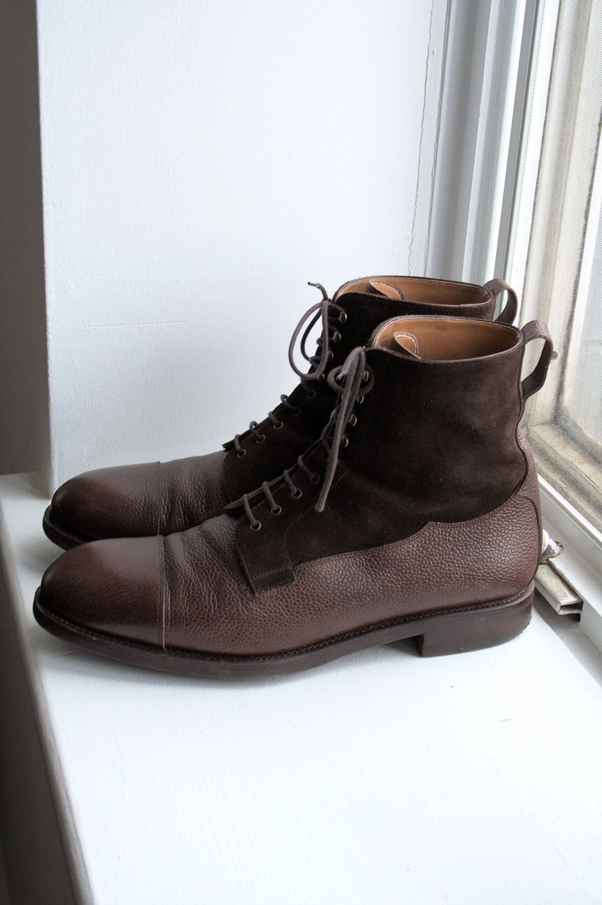 Photo by lucidpivot on March 5, 2023 of the Carmina Work Boots 80791 in Du Puy Brown Country Calf.