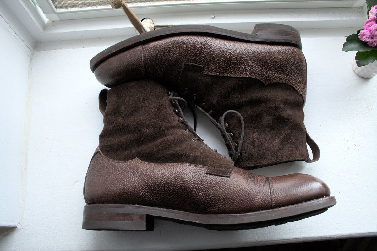 Photo by lucidpivot on March 5, 2023 of the Carmina Work Boots 80791 in Du Puy Brown Country Calf.