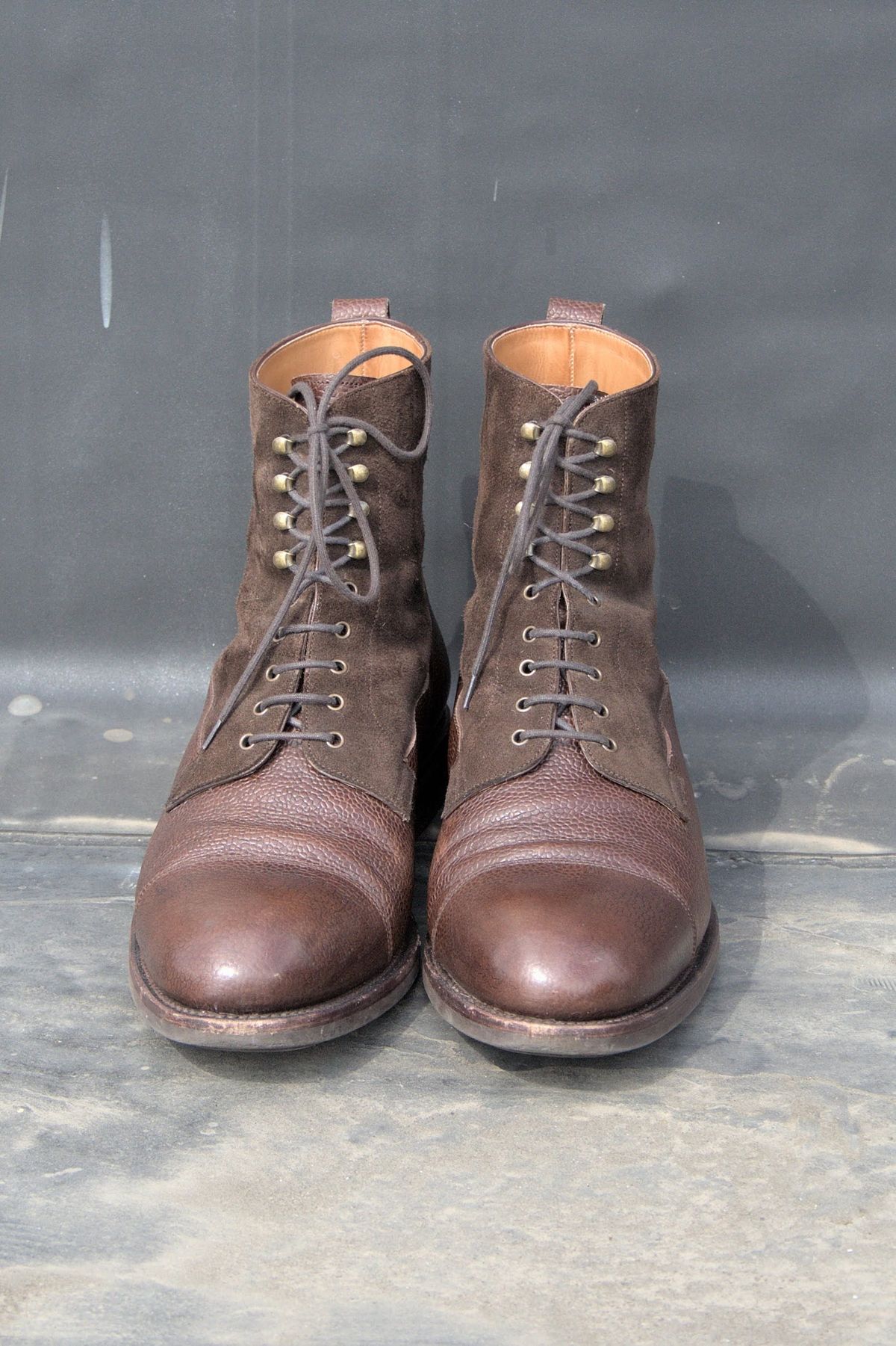 Photo by lucidpivot on April 4, 2023 of the Carmina Work Boots 80791 in Du Puy Brown Country Calf.