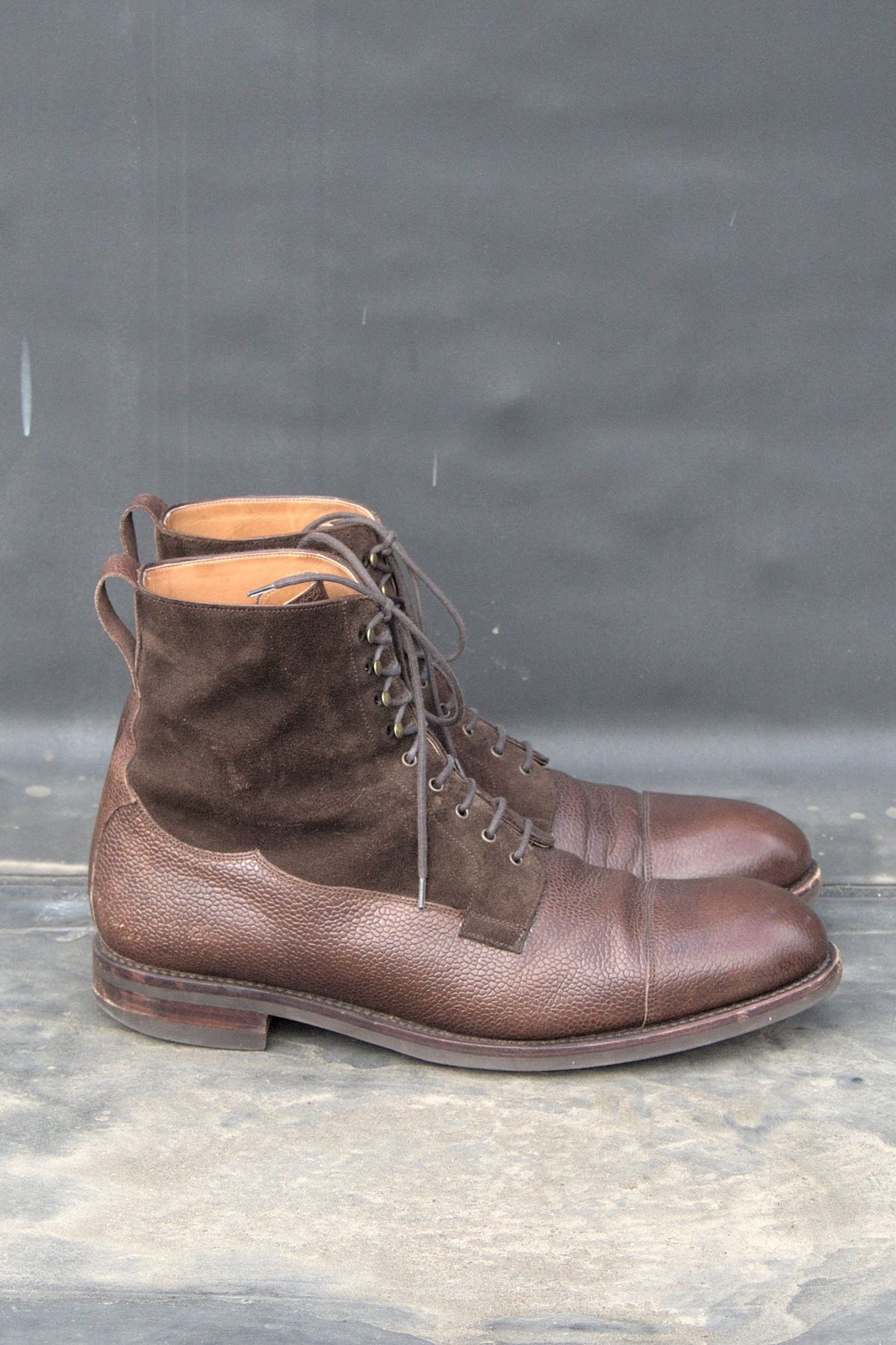 Photo by lucidpivot on April 4, 2023 of the Carmina Work Boots 80791 in Du Puy Brown Country Calf.