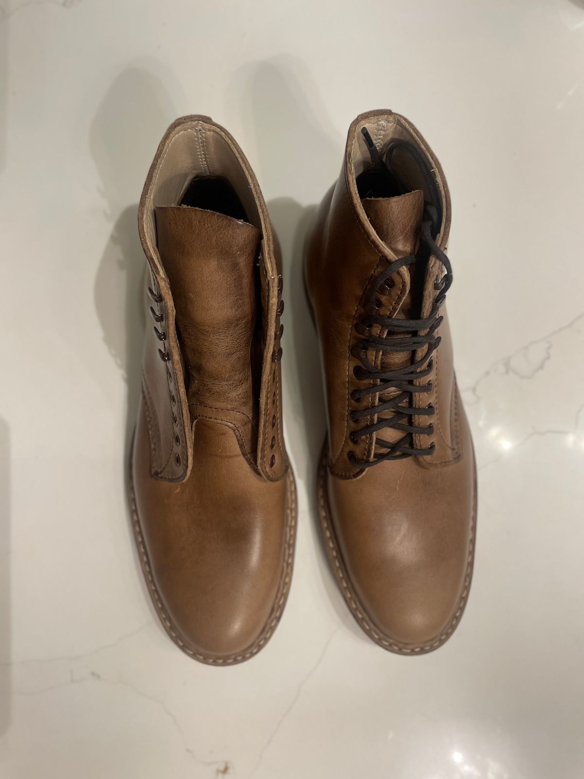 Photo by Ageless on October 1, 2022 of the White's Stevens (Plain Toe) in Horween Natural Chromexcel.