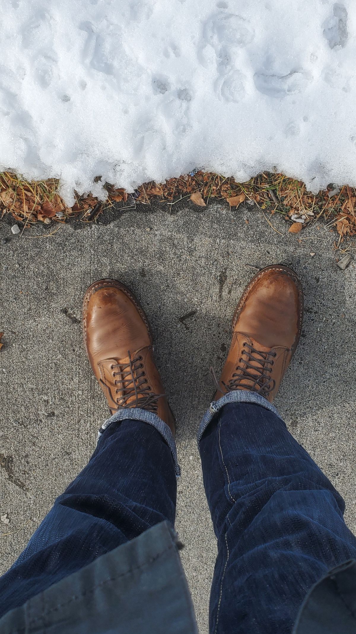 Photo by Ageless on October 24, 2022 of the White's Stevens (Plain Toe) in Horween Natural Chromexcel.