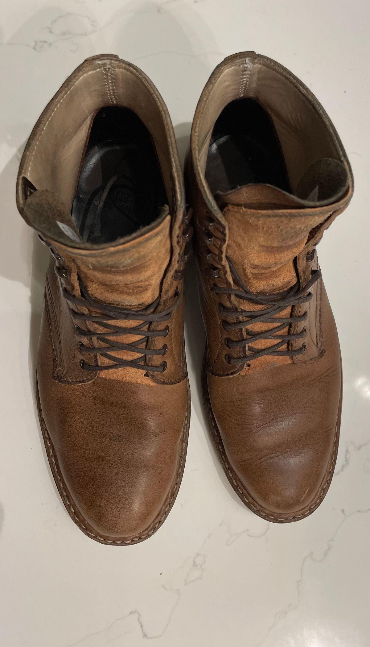 Photo by Ageless on November 3, 2022 of the White's Stevens (Plain Toe) in Horween Natural Chromexcel.