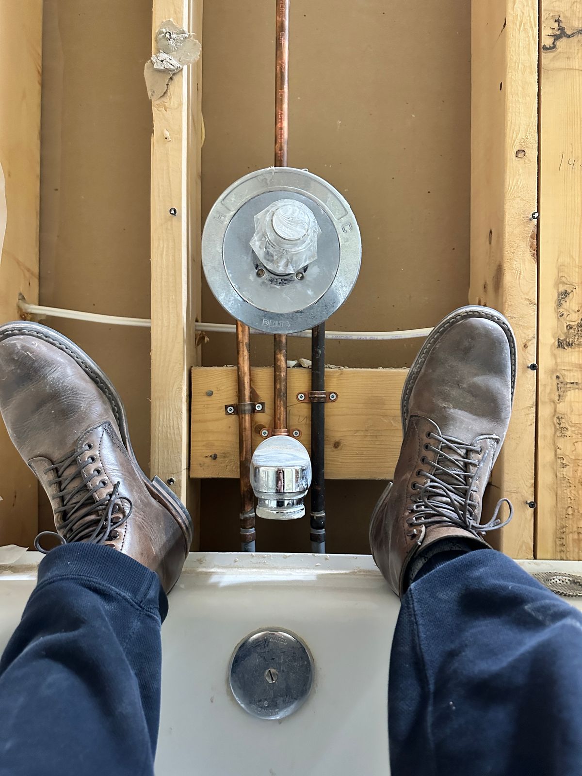 Photo by Ageless on February 4, 2023 of the White's Stevens (Plain Toe) in Horween Natural Chromexcel.