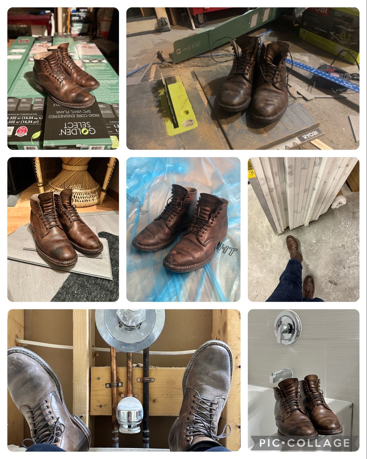 Photo by Ageless on March 5, 2023 of the White's Stevens (Plain Toe) in Horween Natural Chromexcel.