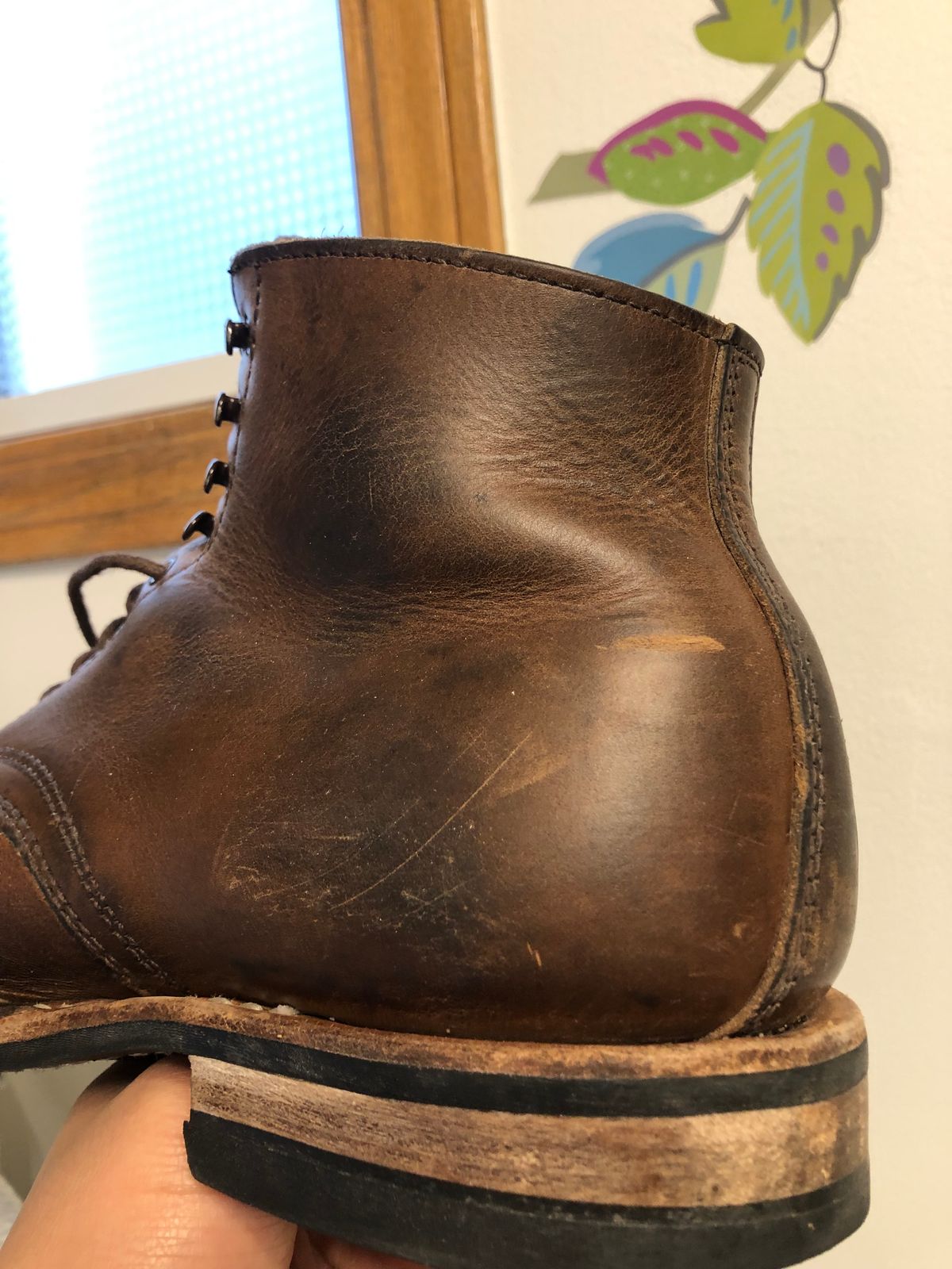 Photo by Ageless on April 2, 2023 of the White's Stevens (Plain Toe) in Horween Natural Chromexcel.