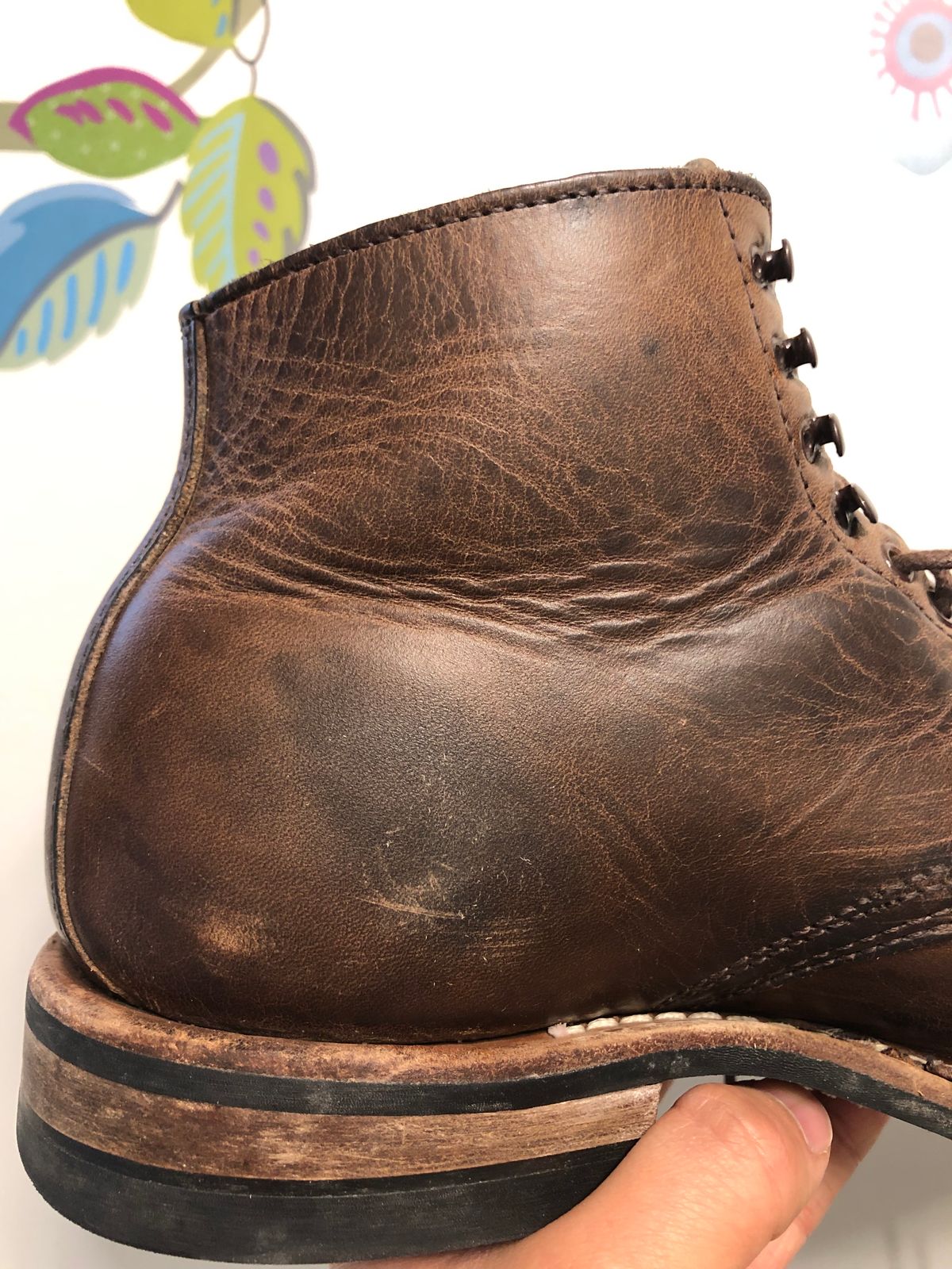 Photo by Ageless on April 2, 2023 of the White's Stevens (Plain Toe) in Horween Natural Chromexcel.