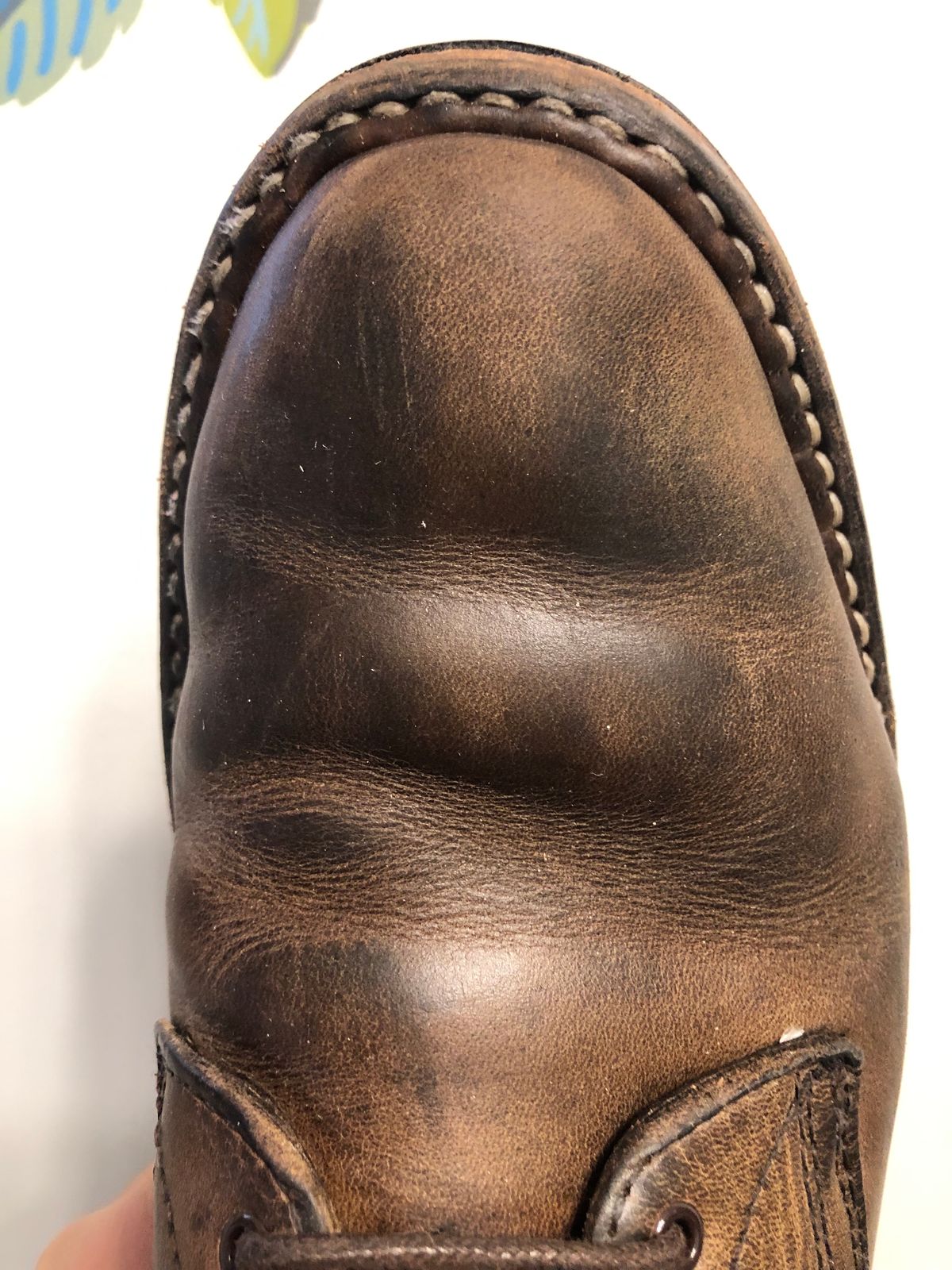 Photo by Ageless on April 2, 2023 of the White's Stevens (Plain Toe) in Horween Natural Chromexcel.