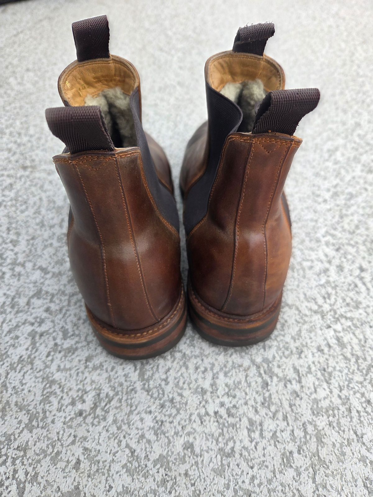 Photo by Syzygy on November 5, 2025 of the Meermin Chelsea Boot in Whiskey Heritage Shell Cordovan.