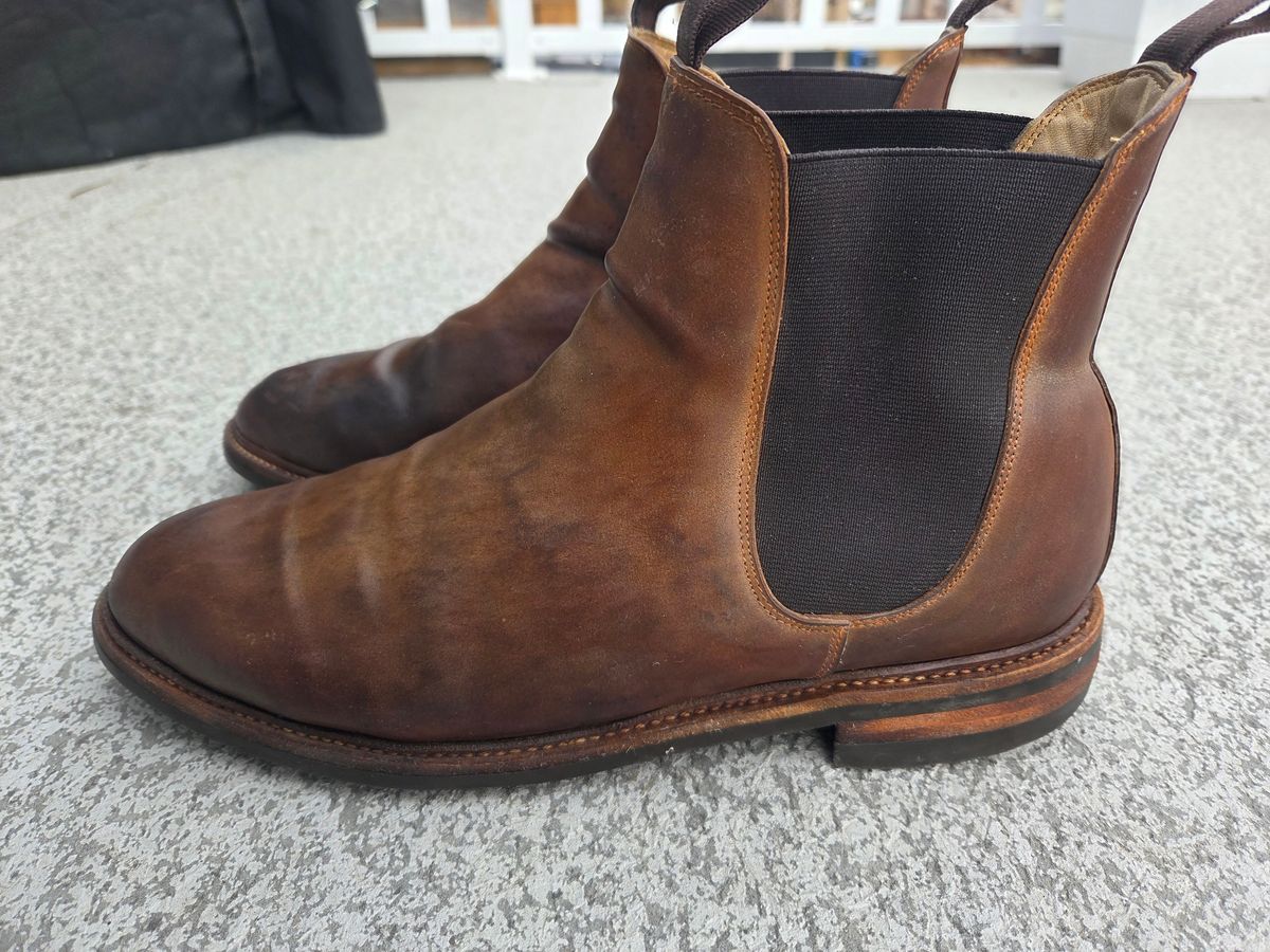 Photo by Syzygy on November 5, 2025 of the Meermin Chelsea Boot in Whiskey Heritage Shell Cordovan.