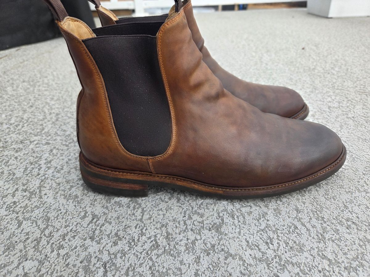 Photo by Syzygy on November 5, 2025 of the Meermin Chelsea Boot in Whiskey Heritage Shell Cordovan.