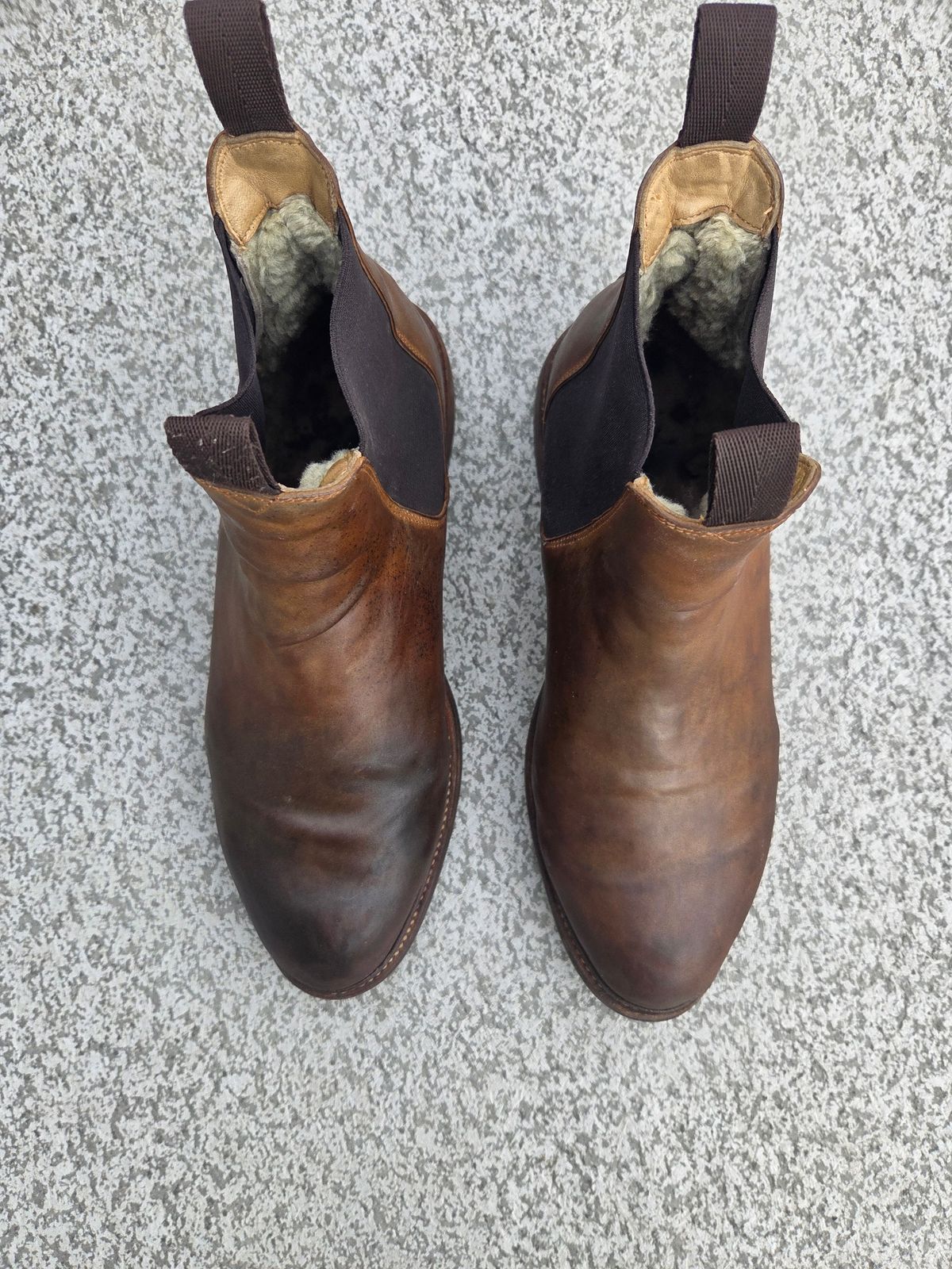 Photo by Syzygy on November 5, 2025 of the Meermin Chelsea Boot in Whiskey Heritage Shell Cordovan.