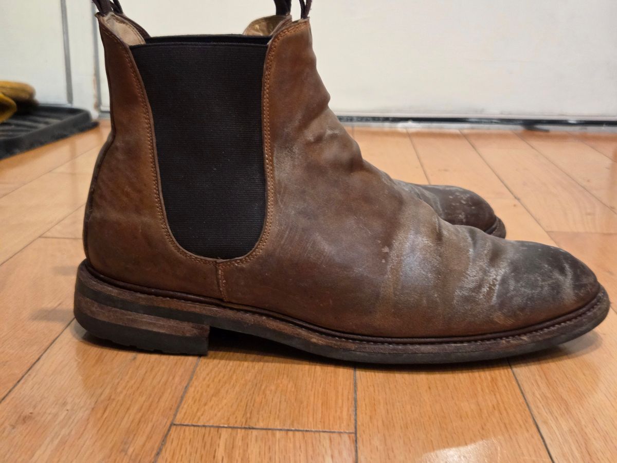 Photo by Syzygy on December 6, 2025 of the Meermin Chelsea Boot in Whiskey Heritage Shell Cordovan.