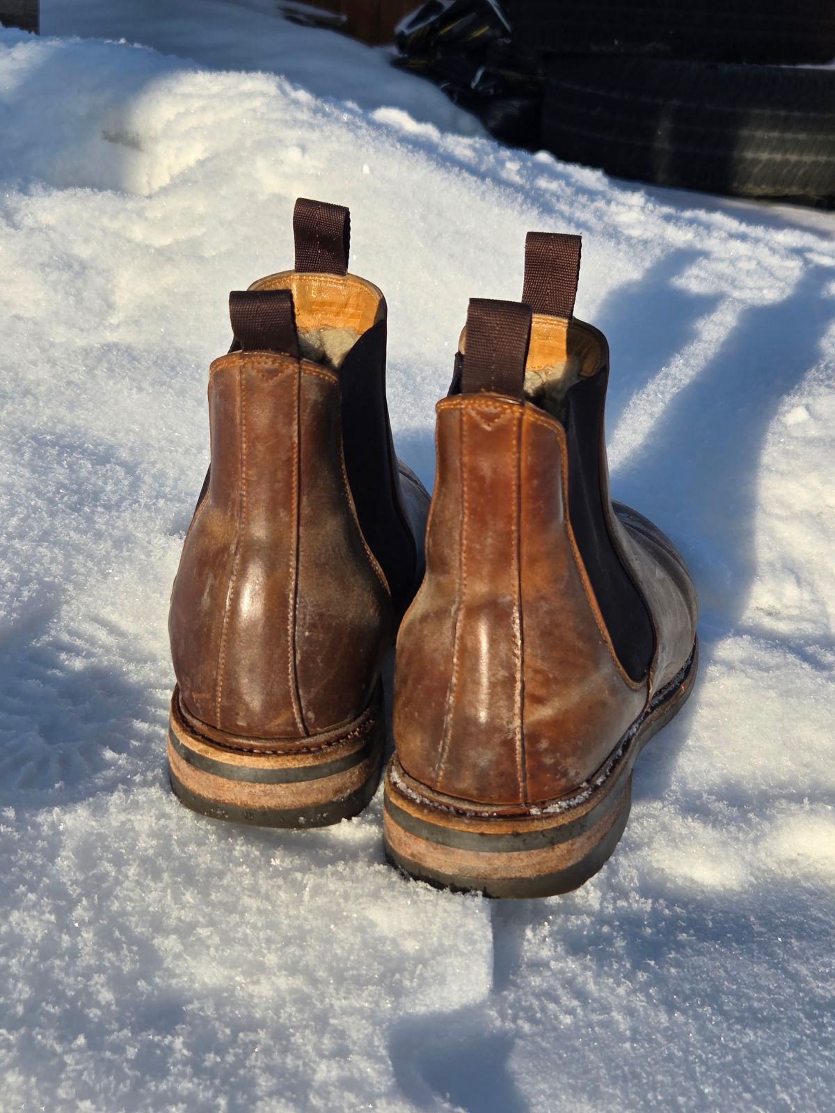 Photo by Syzygy on January 4, 2026 of the Meermin Chelsea Boot in Whiskey Heritage Shell Cordovan.