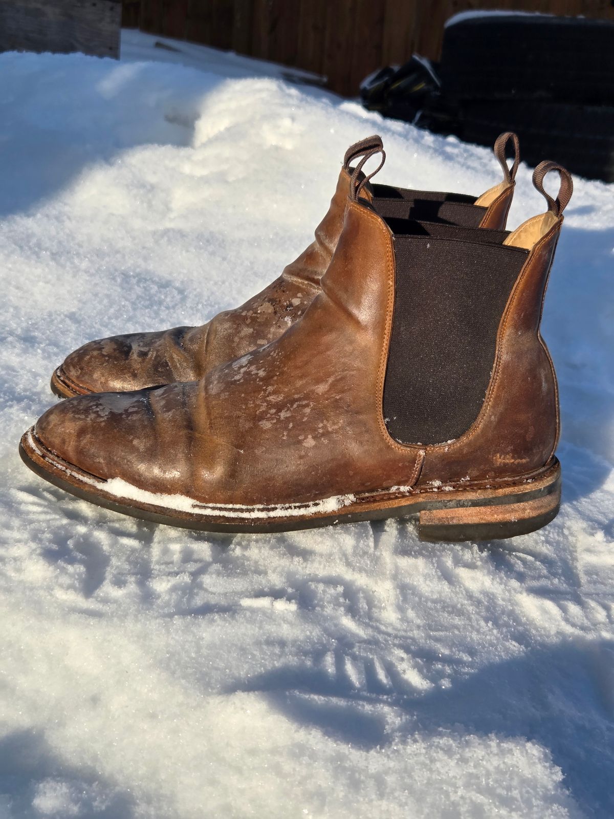 Photo by Syzygy on January 4, 2026 of the Meermin Chelsea Boot in Whiskey Heritage Shell Cordovan.