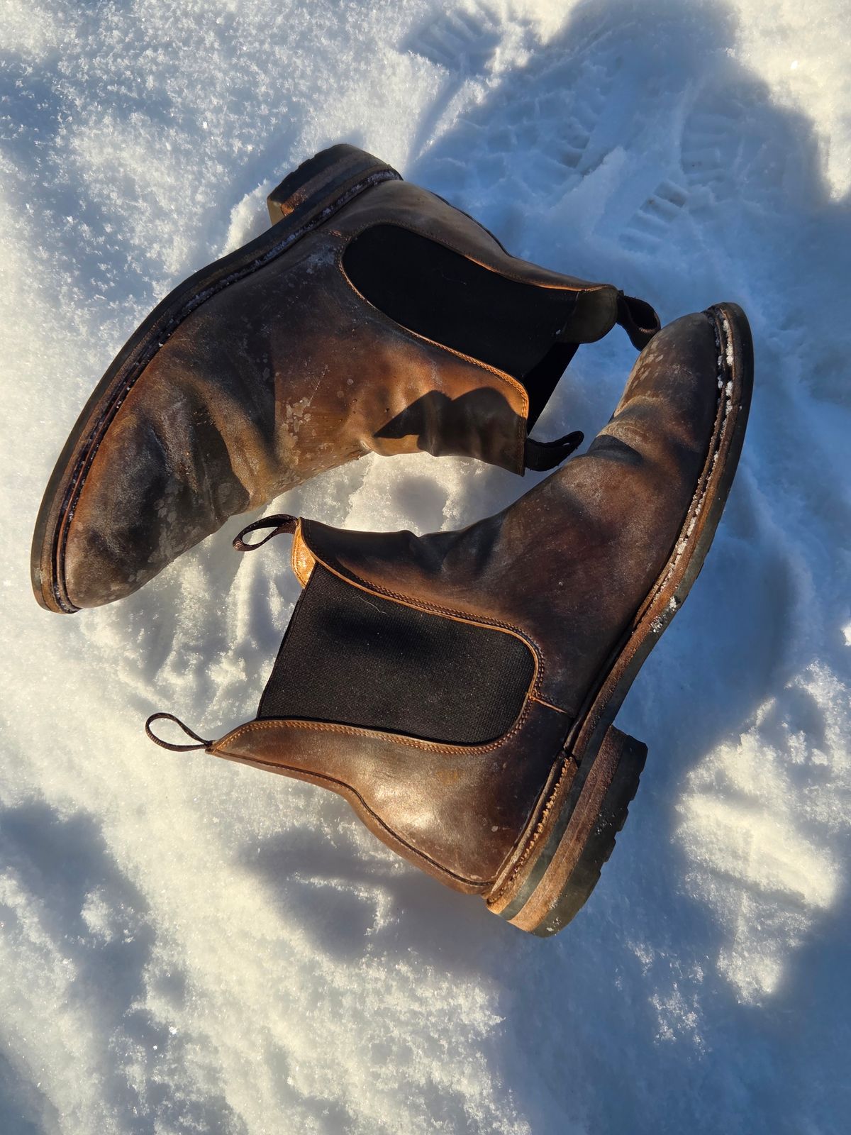 Photo by Syzygy on January 4, 2026 of the Meermin Chelsea Boot in Whiskey Heritage Shell Cordovan.