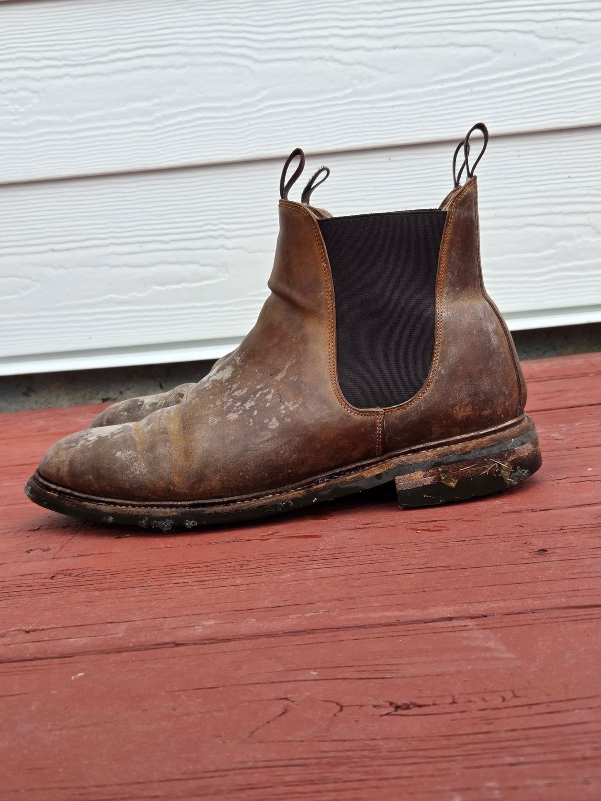Photo by Syzygy on March 5, 2026 of the Meermin Chelsea Boot in Whiskey Heritage Shell Cordovan.