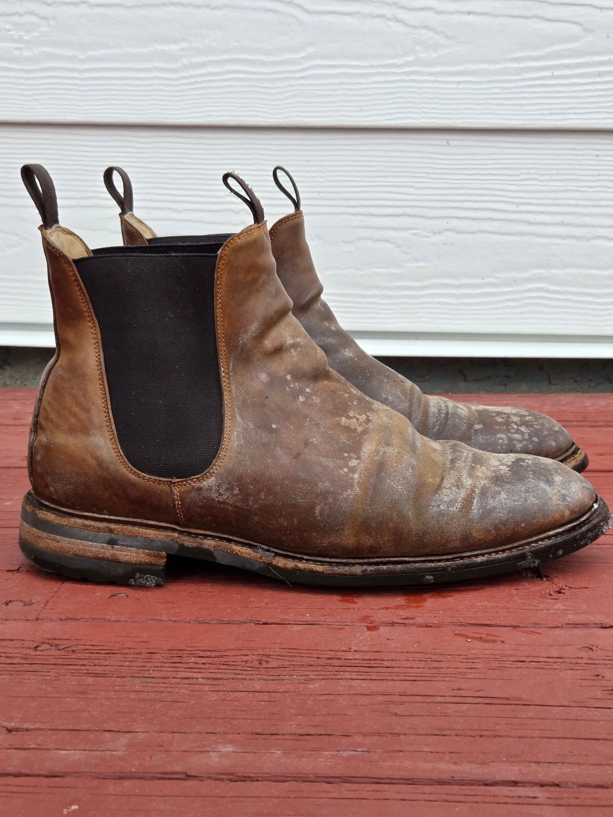 Photo by Syzygy on March 5, 2026 of the Meermin Chelsea Boot in Whiskey Heritage Shell Cordovan.