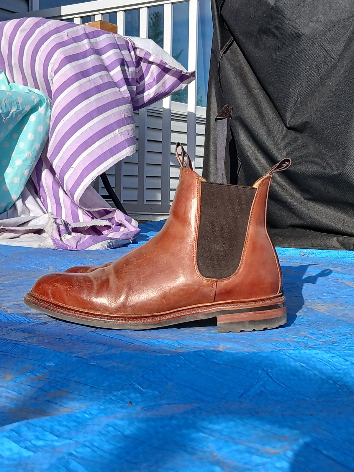 Photo by Ageless on November 2, 2024 of the Meermin Chelsea Boot in Whiskey Heritage Shell Cordovan.