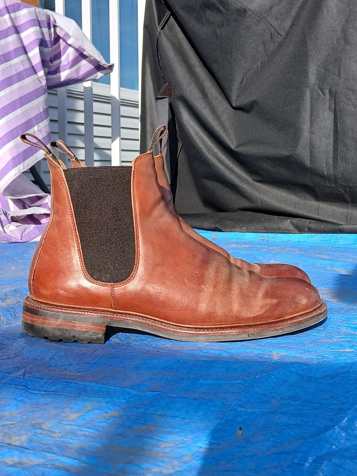 Photo by Ageless on November 2, 2024 of the Meermin Chelsea Boot in Whiskey Heritage Shell Cordovan.
