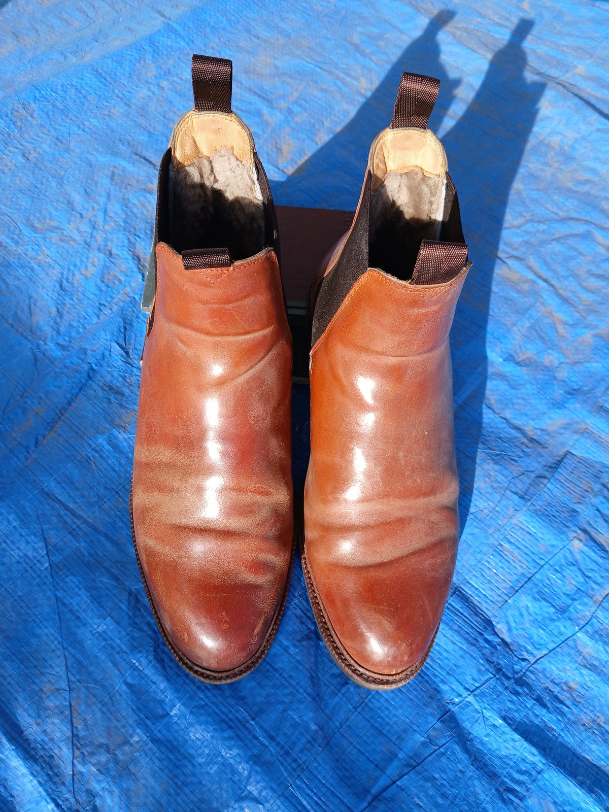 Photo by Ageless on November 2, 2024 of the Meermin Chelsea Boot in Whiskey Heritage Shell Cordovan.
