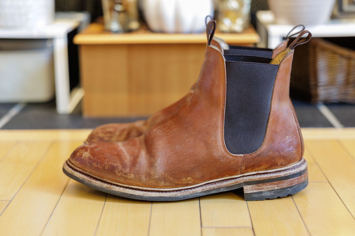 Photo by Ageless on December 6, 2024 of the Meermin Chelsea Boot in Whiskey Heritage Shell Cordovan.