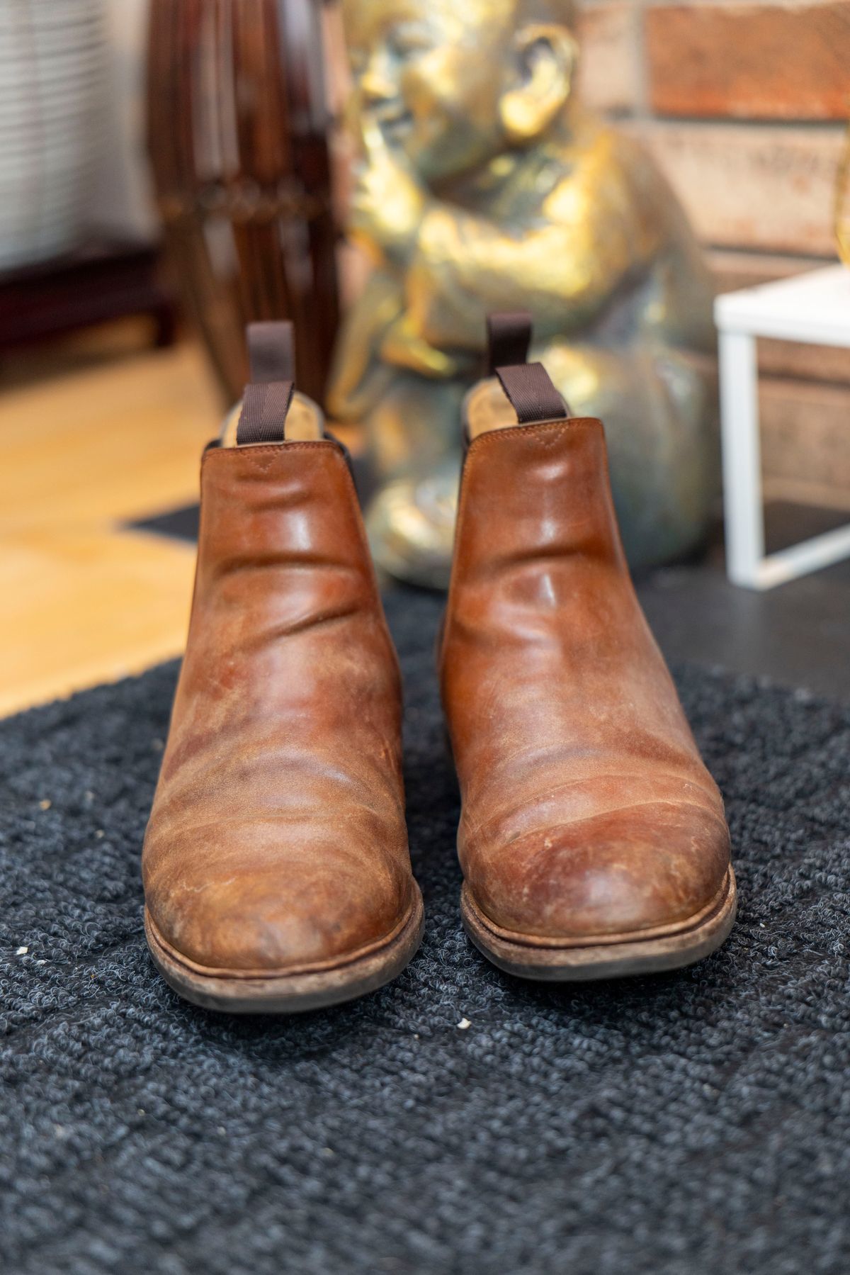 Photo by Ageless on January 6, 2025 of the Meermin Chelsea Boot in Whiskey Heritage Shell Cordovan.