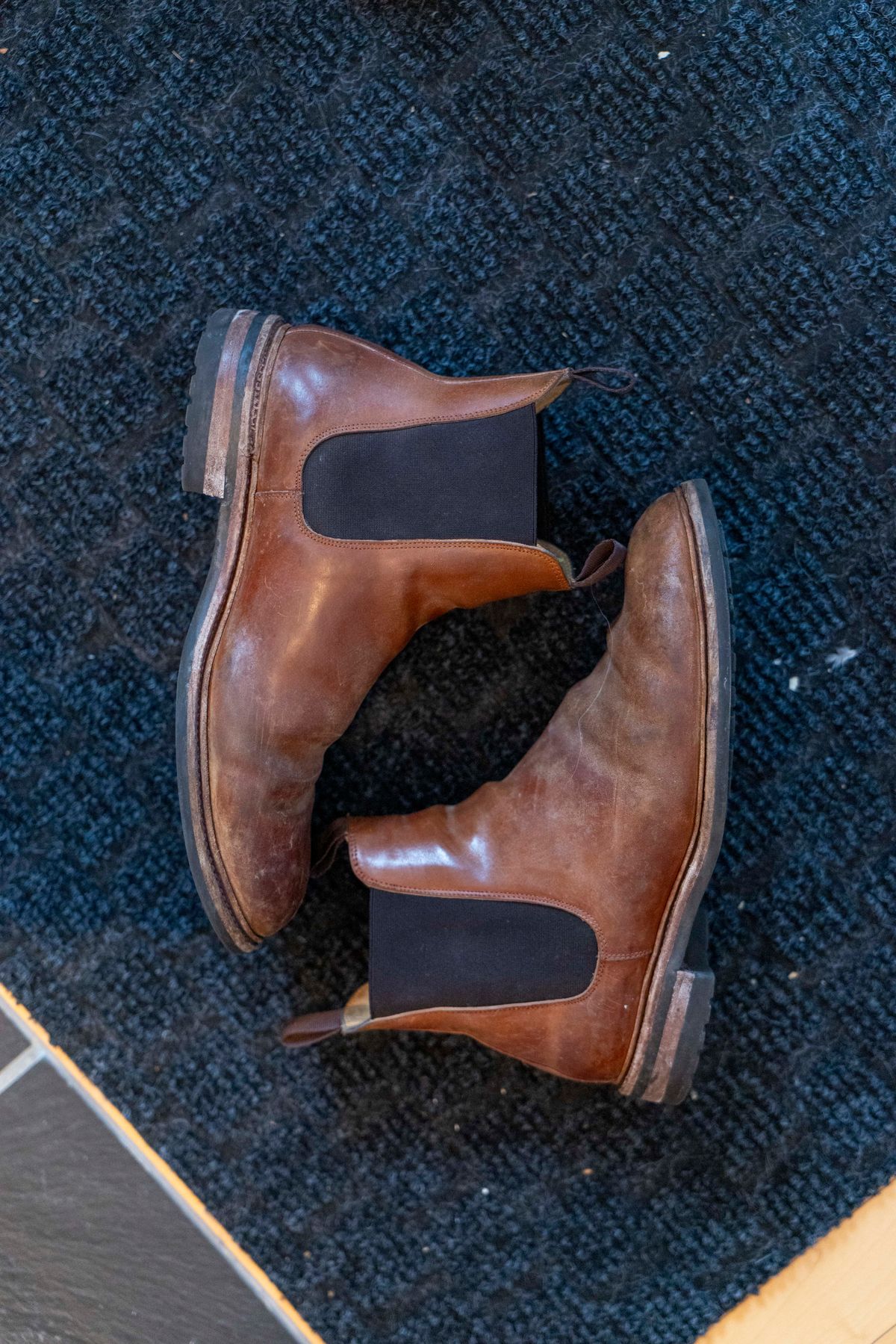 Photo by Ageless on January 6, 2025 of the Meermin Chelsea Boot in Whiskey Heritage Shell Cordovan.