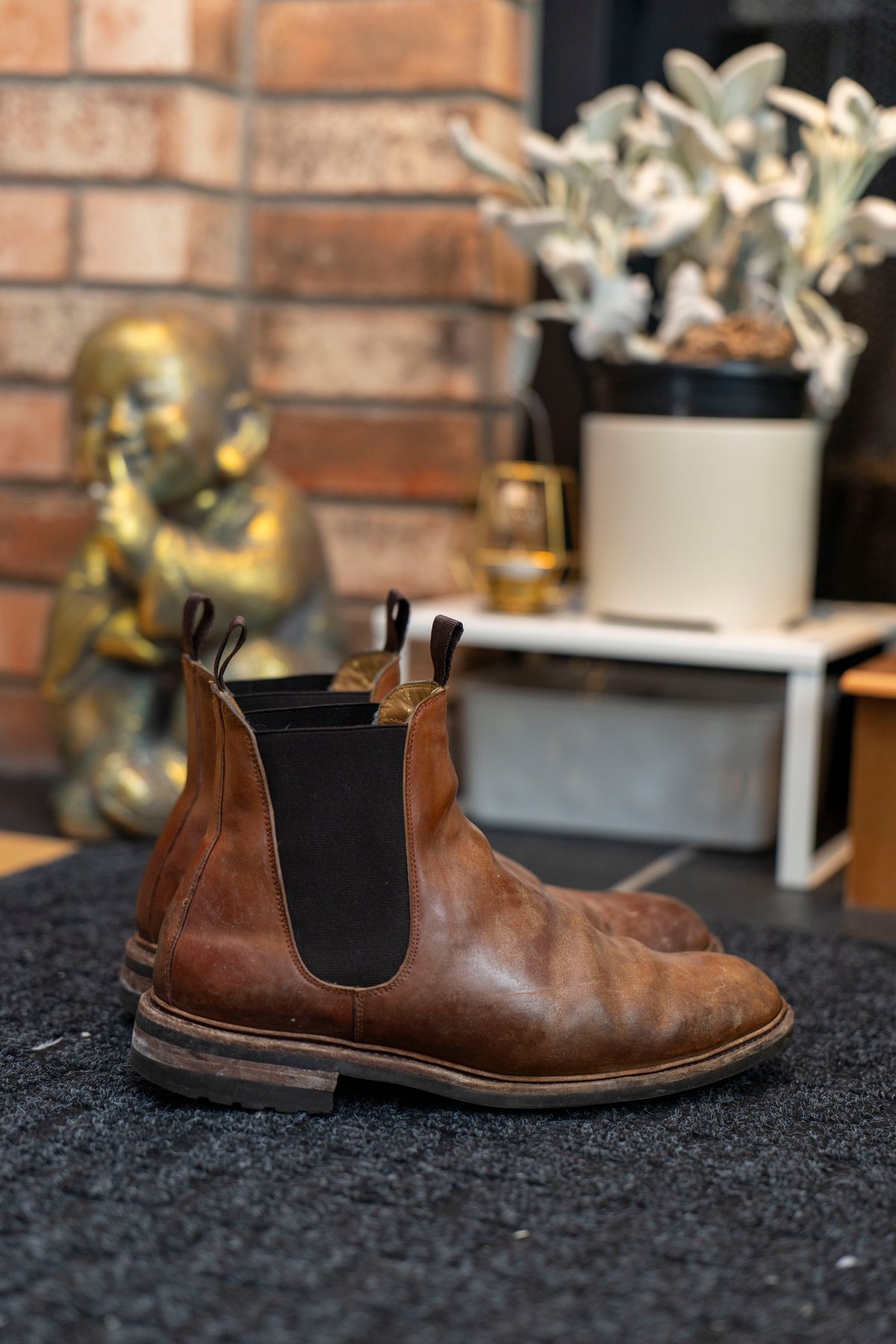 Photo by Ageless on January 6, 2025 of the Meermin Chelsea Boot in Whiskey Heritage Shell Cordovan.