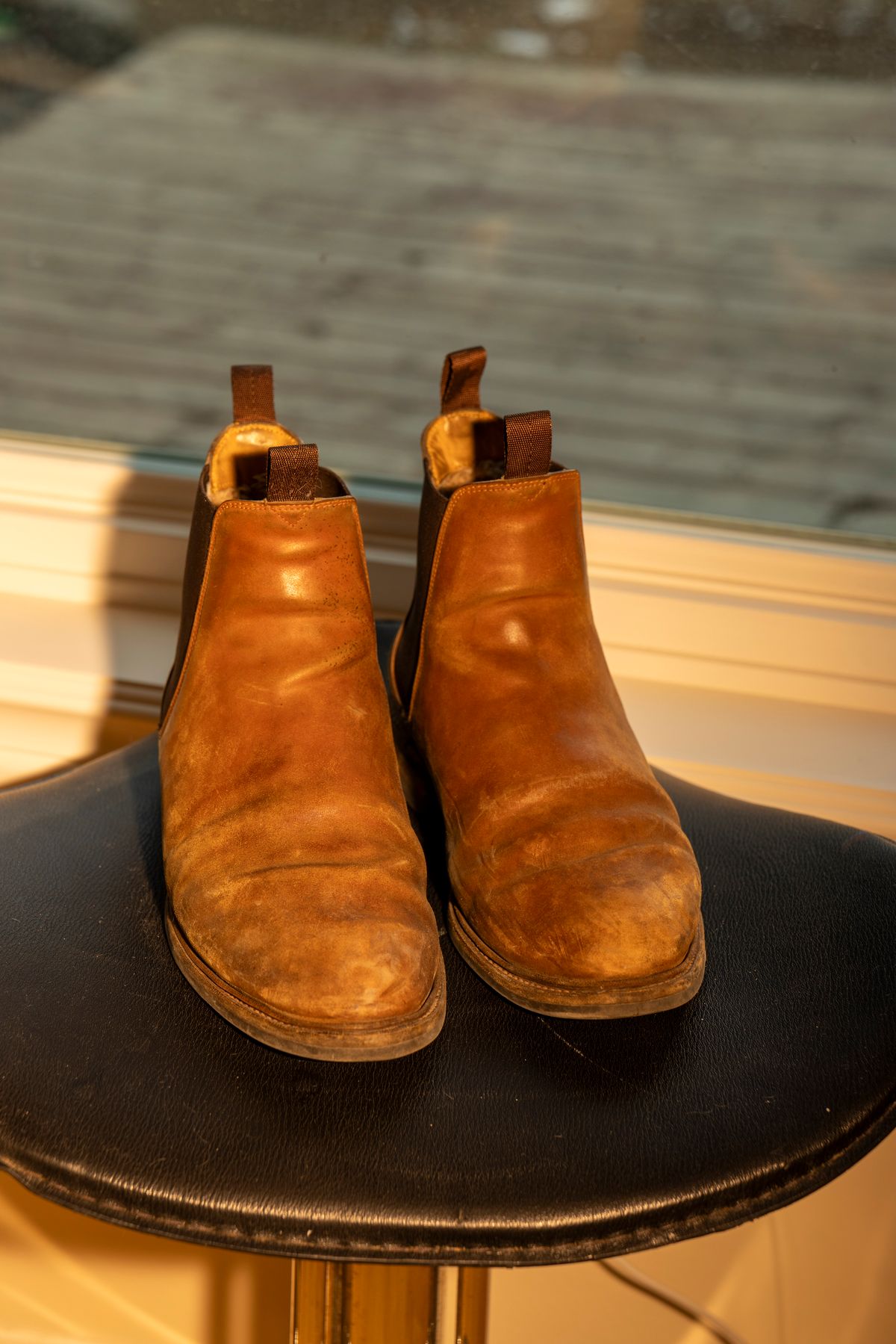Photo by Ageless on March 5, 2025 of the Meermin Chelsea Boot in Whiskey Heritage Shell Cordovan.