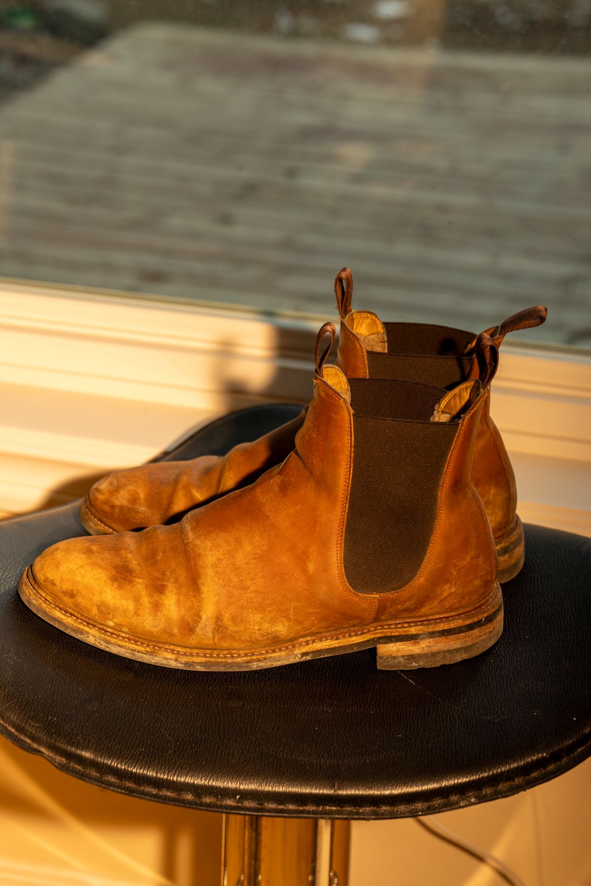 Photo by Ageless on March 5, 2025 of the Meermin Chelsea Boot in Whiskey Heritage Shell Cordovan.