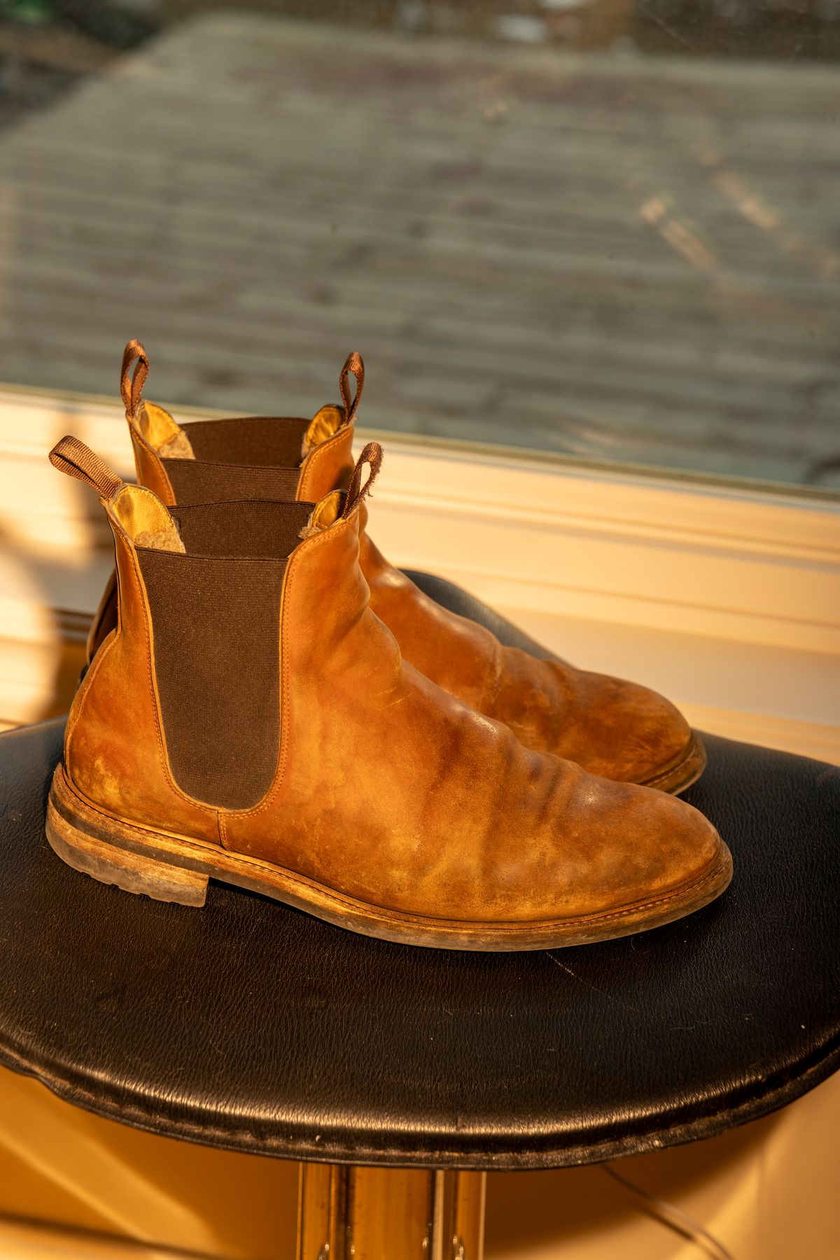 Photo by Ageless on March 5, 2025 of the Meermin Chelsea Boot in Whiskey Heritage Shell Cordovan.