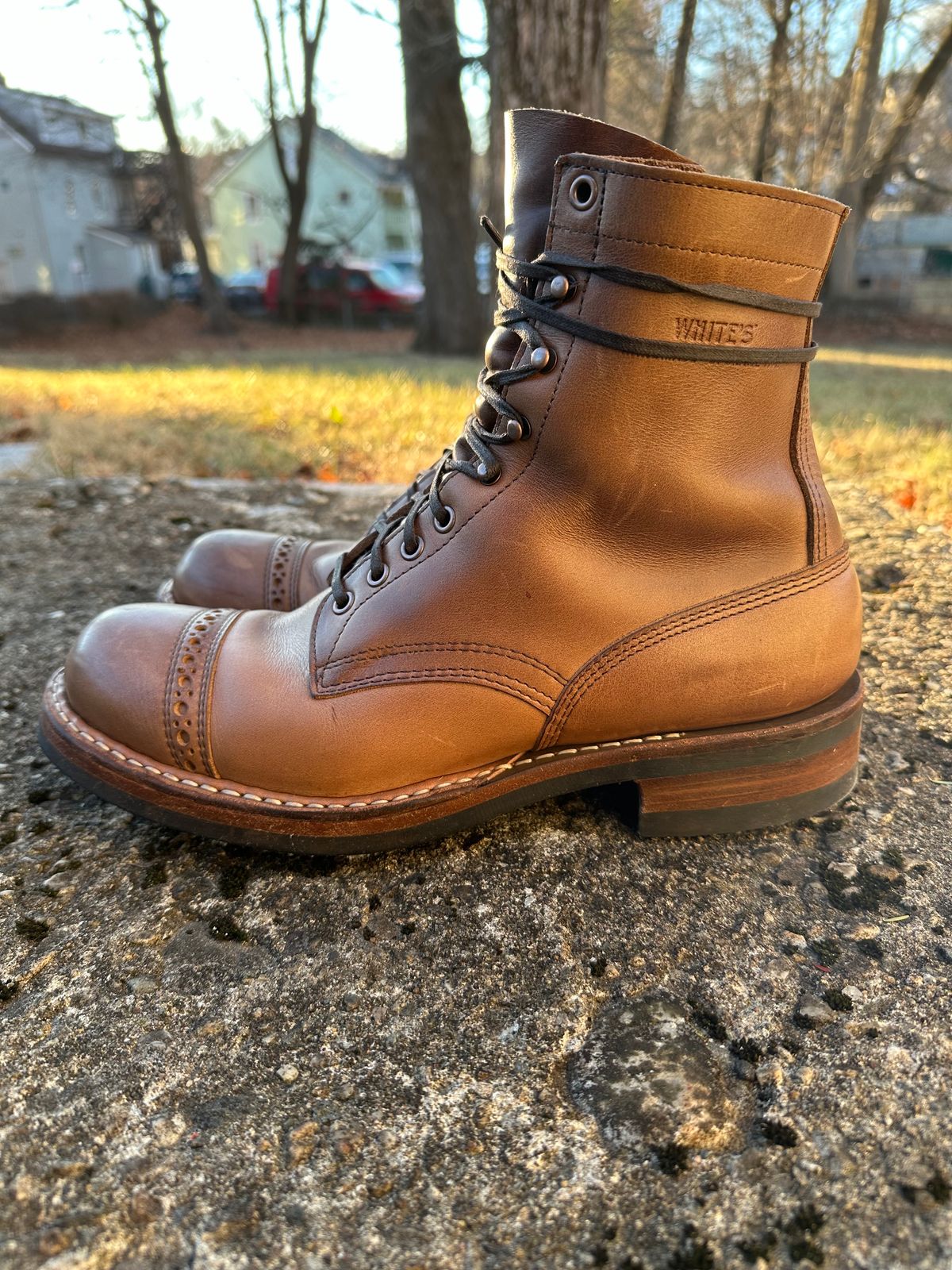 Photo by Bob_Loblaw on January 5, 2025 of the White's Classic Workboot in Horween Natural Chromexcel.