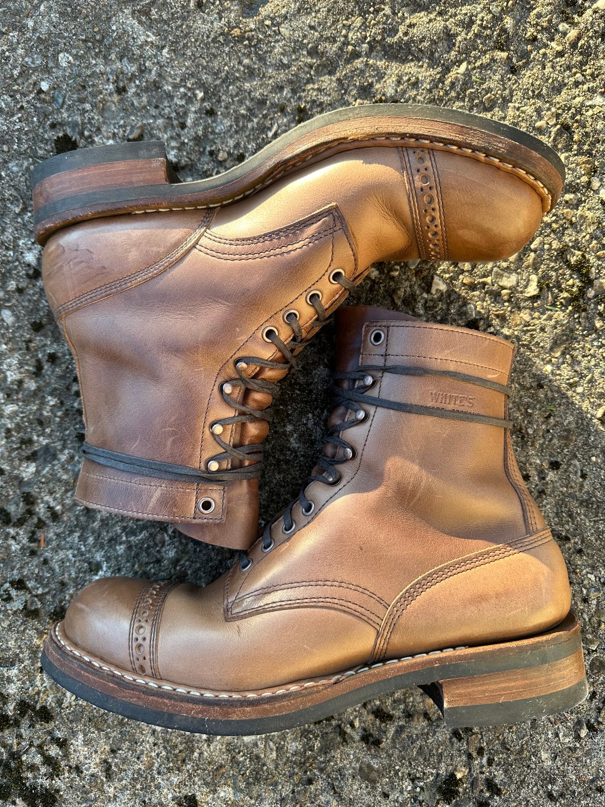Photo by Bob_Loblaw on January 5, 2025 of the White's Classic Workboot in Horween Natural Chromexcel.