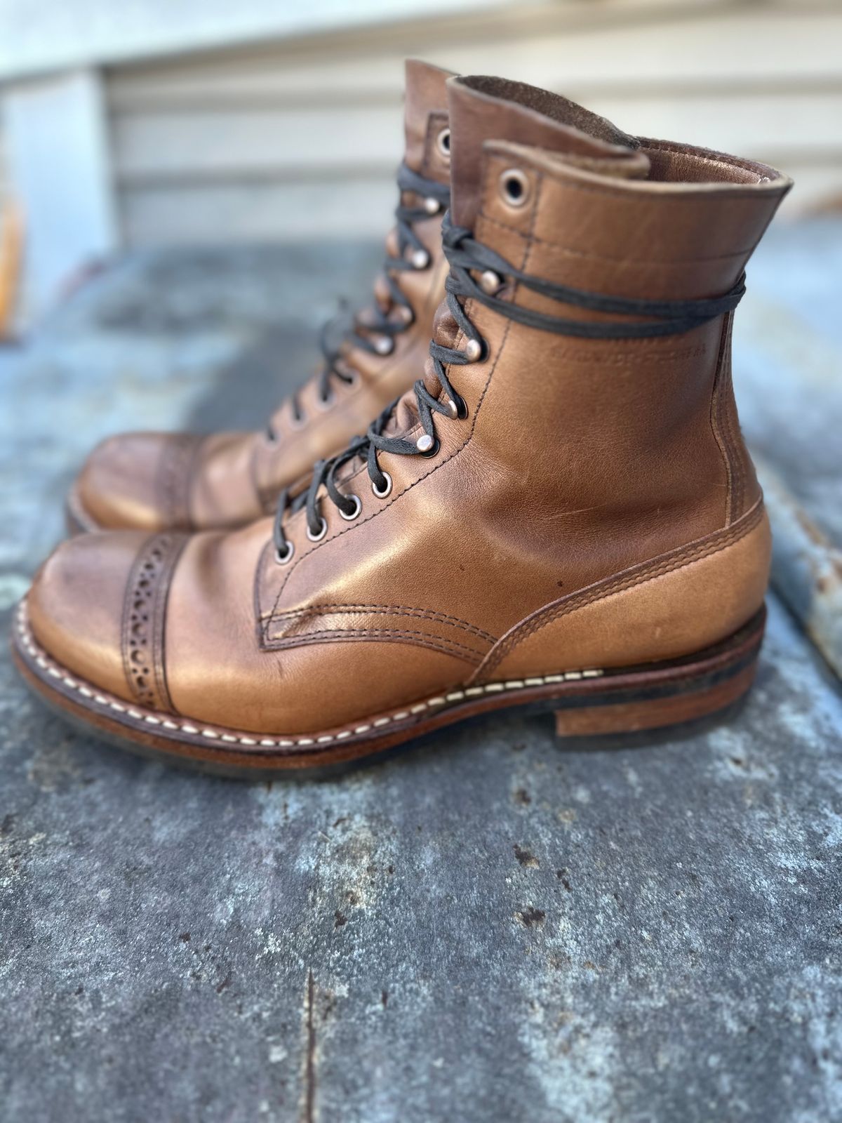 Photo by Bob_Loblaw on March 2, 2025 of the White's Classic Workboot in Horween Natural Chromexcel.