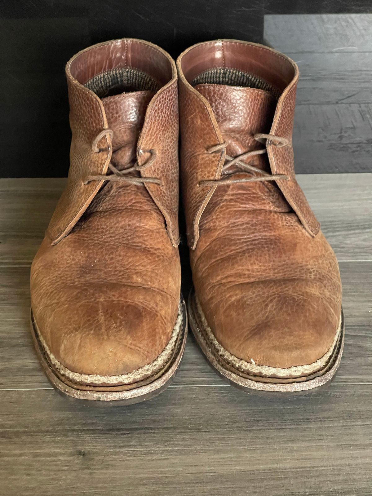 Photo by ifticar2 on December 4, 2022 of the Blkbrd Shoemaker Fenrir Chukka Boot in Unlisted Leather.