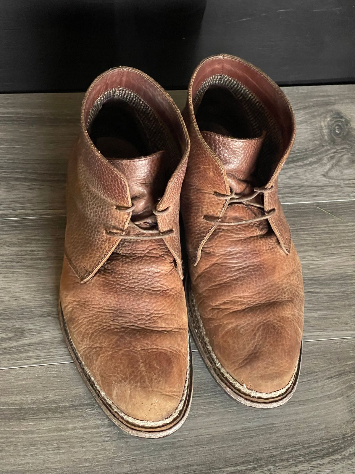 Photo by ifticar2 on December 4, 2022 of the Blkbrd Shoemaker Fenrir Chukka Boot in Unlisted Leather.
